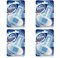 Domestos Toilet Rim Block 3 in 1 Ocean Bathroom Cleaning Limescale Freshen Scent (4 Packs)