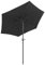 Sekey® Sonnenschirm Ø 270 cm Marktschirm Gartenschirm Terrassenschirm Schwarz Rund Sonnenschutz UV50+