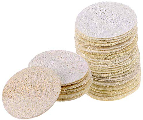 INTVN Natürlicher Luffa-Schwamm, Küchenreinigung, Scheuerschwamm, ölfrei, Gesichtsreinigung, 20 Stück