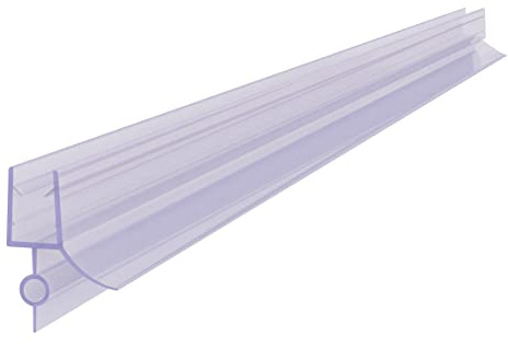 Ersatz Gummidichtung Duschdichtung Wasserabweiser Schwallschutz für Duschkabine Duschtür Duschwand 5-6mm Glas