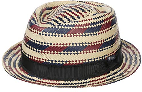 Lipodo Berdasco Pork Pie Hat Stripe Papier Straw Ribbon Handmade Made in Italy Unisex Summer