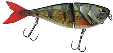 Berkley Zilla Jointed Glider Hechtköder – Langsam sinkender Glide Bait mit Fusion 19 Drillingshaken – Aggressive S-Action mit extrem lautem Rasseln – bleifrei