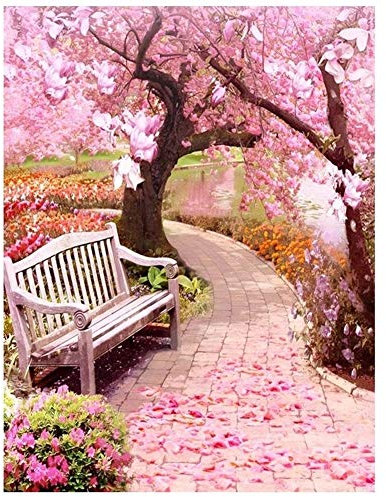 DIY 5D Diamant Malerei Kits, Kirschbaum 30x40cm DIY Gemälde Diamant Painting Bilder Set Groß Erwachsene Kind Stickerei Kreuzstich Mosaik Gemälde Wanddekor Kunsthandwerk Geschenk (12x16in)