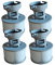 WuYan 4pcs Filter + 4pcs Filterhalter im Lieferumfang für Mspa Whirlpool Ersatz Filter,Kartuschenpumpe für heiße U-Boote und Spa,Für aufblasbare Pools - Modelle ab 2020