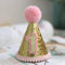 TGUS Hunde-Geburtstagshut, verstellbare Pailletten-Accessoires, Kopfbedeckungen, Geburtstagsfeiern, Partyzubehör, für Haustiere, Hunde und Katzen (rosa 1 Jahr)