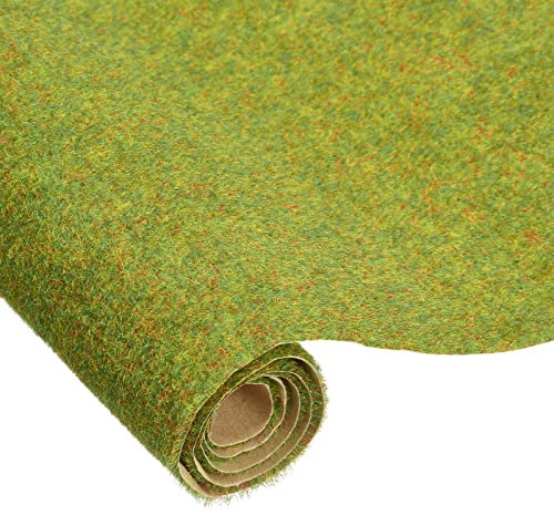 sourcing map Tapis de gazon artificiel 35 cm x 50 cm - Vert gazon réaliste pour décoration de jardin