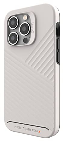 Gear 4 ZAGG Denali Snap D30 Schutzhülle Kompatibel mit iPhone 14 Pro, Hard Case, Stoßfest, Kabelloses Laden, MagSafe, (Grau)