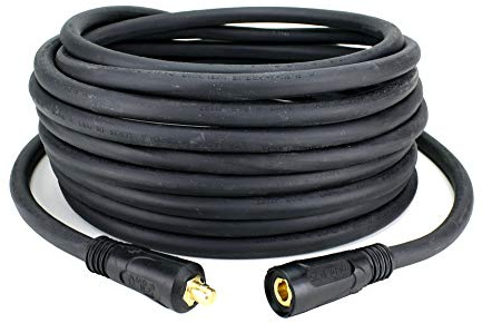 SÜA® - 200 Amp Welding Lead Extension - Dinse 10-25 Male/Female Connectors - #2 AWG cable (15 FEET)