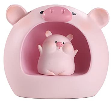 JAWSEU Nachtlicht Für Kinder, Kawaii Baby Nachtlichter, Süße Schwein Nachtlichter, Tier Atmosphäre Harz Nachtlicht, Tischlampe Home Bedroom Decoration