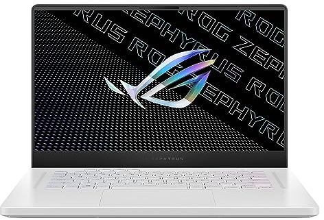 ASUS ROG Zephyrus G15 GA503RW-LN031W Gaming Laptop 15.6 Wide Quad HD AMD Ryzen 9 6900HS 16GB 1TB SSD NVIDIA GeForce RTX 3070 Ti 8GB GDDR6 Graphics Windows 11 Home White