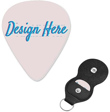 Gitarrenplektrum, personalisierbar mit eigenem Text für Akustikgitarre, Violine, Ukulele, Bass, 6 Stück