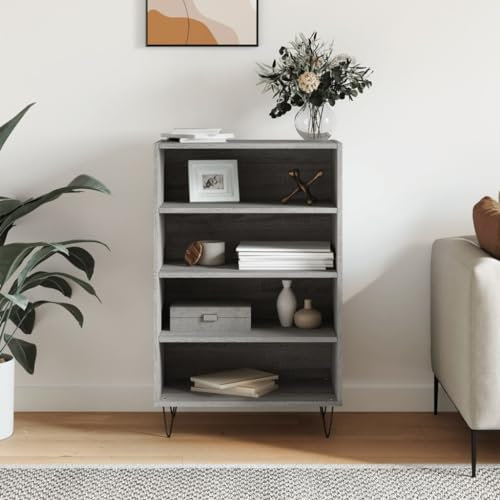 TALCUS Home Möbel Garten Highboard Beton Grau 57x35x90cm Holzwerkstoff