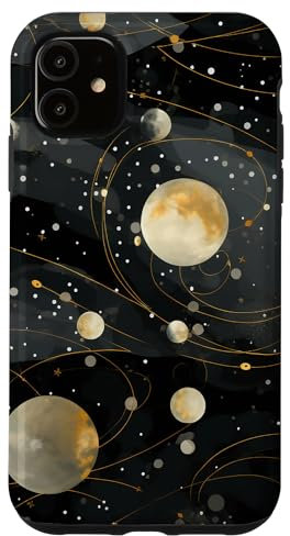 iPhone 11 Celestial Space Grey & Black Galaxy Case