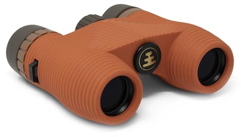 Nocs Provisions, Standardausführung 8x25 – wasserdichtes Fernglas, 8-fache Vergrößerung, Bak4-Prisma, Weitwinkeloptik mit Mehrfachbeschichtung für Vogelbeobachtung, Wandern und Backpacking, rot-orange