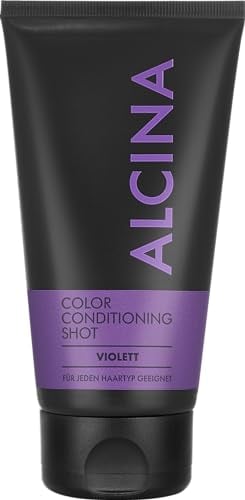 ALCINA Color Conditioning Shot Violett - 1 x 150 ml - Haarspülung mit Farbauffrischungs-Effekt - Intensive Farbauffrischung und Farberhalt von kalten Braun- und Rot-Nuancen & violetten Haarfarben