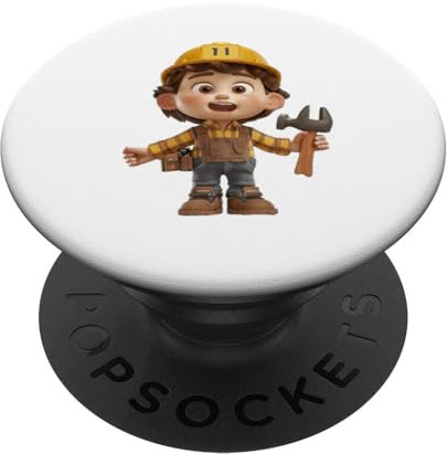 Bauarbeiter Bauunternehmer Architekt Arbeiter Bau PopSockets mit austauschbarem PopGrip