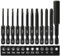 CYLBAQ Square Screwdriver Bit Set, Triangle Head, Y Shaped Tri Wing Screwdriver Bit Set, 50mm S2 Steel Magnetic Tamper Proof Security Muti-Gauge Screwdriver Bits 1/4 Hex Shank with 60mm Extension Rod