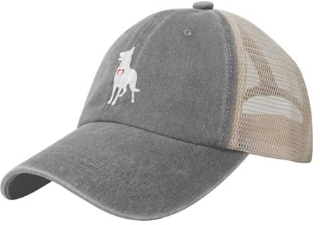 Baseball Mütze Schäferhund Deutsch Mit Herz Sonnenblende Mütze Verstellbare Freizeit Basecap Original Baseballmütze Für Herren, Reisen, Teenager