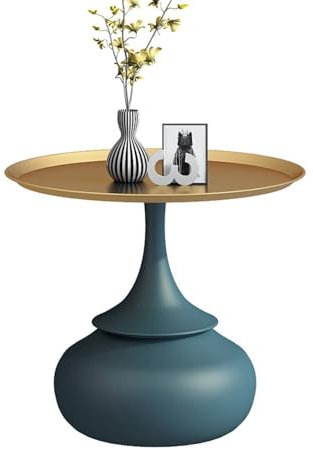 RUNZE765Z Kleiner Tisch Runder Beistelltisch Moderner minimalistischer Kleiner Couchtisch mit Steinplatte, kreativer Sofatisch, Trendiger Nachttisch Tisch Wohnzimmer