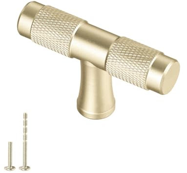 AITITAN 10 Gold Drawer Knobs - 50mm Single Hole Kitchen Cabinet Knobs and Handles