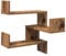 vidaXL Wand-Eckregal Altholz-Optik 40x40x49,5 cm Holzwerkstoff, Wandregal, Wandablage, Wandeckregal, Eckregal, Hängeregal, Schweberegal, Regal