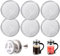 Ersatzfiltersieb, French Press Ersatzfiltersieb, 6 Stück Kaffeepresse Filter für Kaffeepressen Mesh, Wiederverwendbare Edelstahlgewebe Filter für French Press Kaffeemaschinen (350 ml)