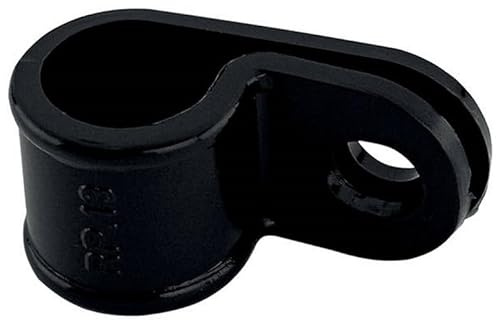 Kalitec 10x Befestigungsschelle 17,4-18,3mm Schwarz - Kabelschelle | Kabelklemme Set aus Kunststoff - Kabelhalter & Kabelclip schraubbar - Montage -40 bis +105°C - UV-Beständig