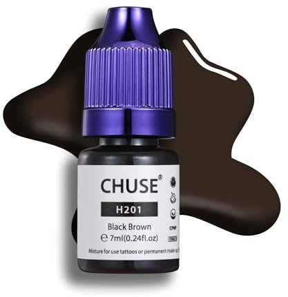 CHUSE PMU Hybrid Flüssige Augenbrauenpigmente 0,24 oz/7ml (H201 Schwarzbraun)