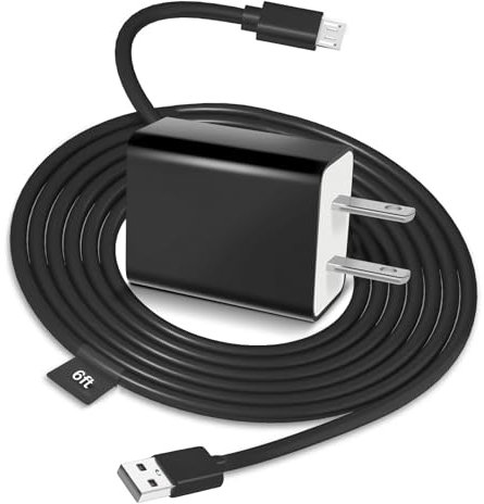 WISEVER Replacement Fast Charger for Old Kindle Tablets, Kindle Paperwhite 1st-4th, Oasis 1st-4th, Kindle E-Readers, DX, Keyboard, Voyage, Touch, Fire HD 2011-2019 with 6FT Micro USB Cable