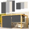 Ikodm Lot de 2 Stores verticaux extérieurs de 100 x 240 cm, pour balcon, ombrage intérieur et brise-vue, gris foncé