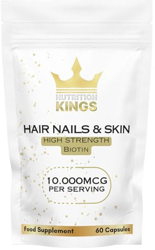 Biotin 10.000mcg | Hair, Nails & Skin Capsules | Pure, Organic, Vegan, 60 Capsules | No Added Fillers Binders Or Artificial Ingedients