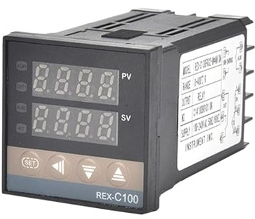 TQSKA 48 * 48 REX-C100 KJ PT100 Termostato 400 Gradi 220V Uscita Digitale Elettronico PID Programmabile Sensori Regolatore di Temperatura(REX-C100 J Relay)
