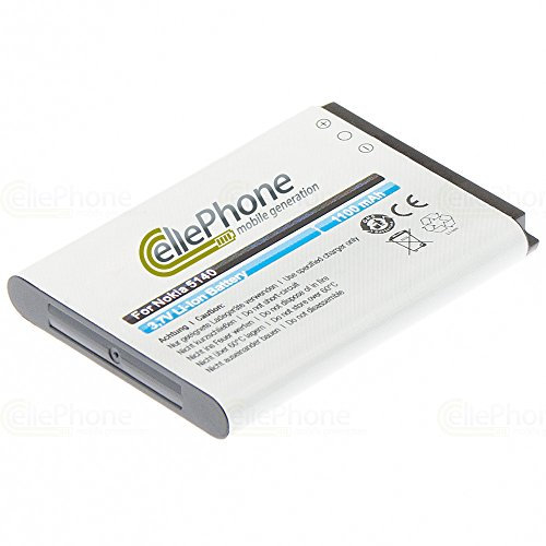 cellePhone Akku Li-Ion kompatibel mit Nokia 5140 5320 5500 6020 6021 6060 6070 6080 6120 6161 7260 7360 N80 N90 (Ersatz für BL-5B)