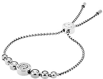 Michael Kors Logo Jet Set Crystal Slider Bangle Bracelet