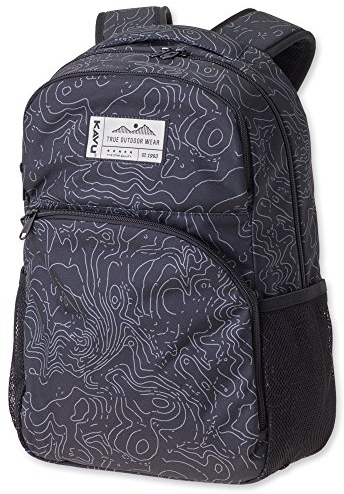 KAVU Packwood Rucksack, Schwarz Topo, Einheitsgröße