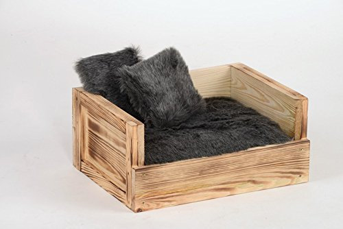 Lycce Tiersofa Skyler für Hunde und Katzen grau 34cm x 45cm x 20cm