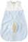 wellyou, Kinder-Baby-Schlafsack, mit Fleece gefüttert, hellblau-weiß Vichykaro, für Mädchen und Jungen, Größe 56-80