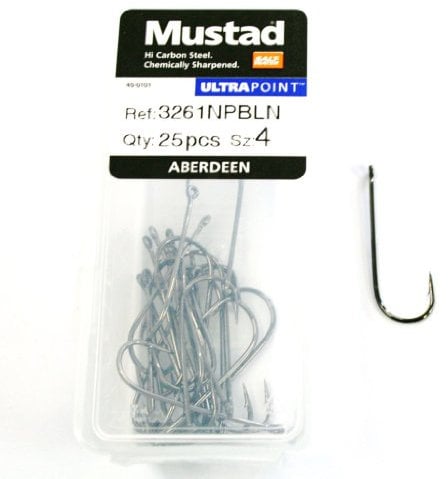 Mustad Aberdeen 3261NP-BN Size 4 Qty-25