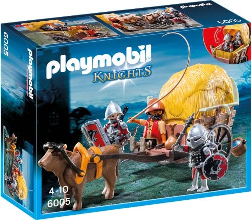 Playmobil - 6005 - Jeu de Construction - Chevalier Aigle + Charette