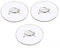 Glaskönig Blütenring Abstandhalter aus Glas | Blumenhalter Dekoration Wohnung 3er Set Blütenschwimmer Durchmesser 7,5cm | Frischblumen Deko für Blütenköpfe zur Hochzeit als Schwimmschalen-Deko