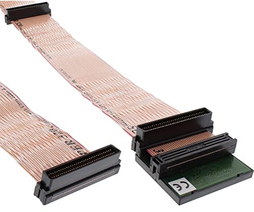 InLine 29953A SCSI U320 Flachbandkabel, 68pol, 3 Abgriffe, für 2 Geräte, mit Terminator