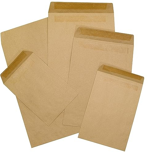 Q-Connect C5 Envelopes Pocket Self Seal 90gsm Manilla (Pack of 500)