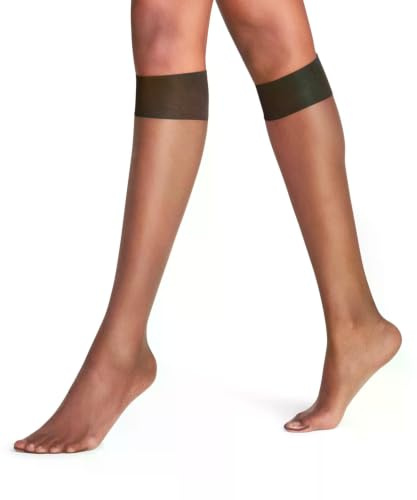 FALKE Damen Shelina 12 DEN Kniestrümpfe ultra transparent schimmernd