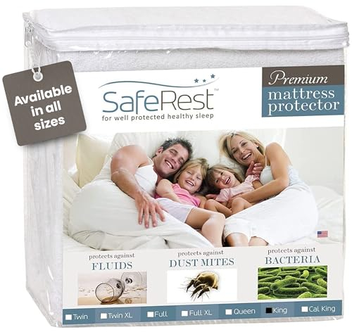 SafeRest Waterproof King Size Mattress Protector