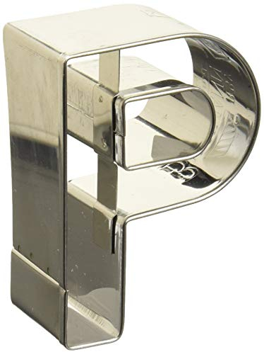 Birkmann, Ausstechform Buchstabe P, Grau, 6 cm, Edelstahl