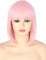 Topcosplay Damen Bob Perücke Kurze Rosa Perücke mit Pony Kostüm Karneval Fasching Synthetische Perücken