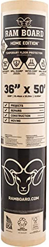 Ram Board Home Edition Hard Floor Protection Roll - 91.44cm x 15.24m (36x50')