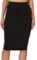 PrettyFashion Damen Midi Rock Stretch Figurbetont Business Bleistift Röcke