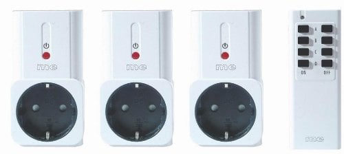 M-E FLS 100 Funk-Lichtschalter-System, 3-er Set (50033)