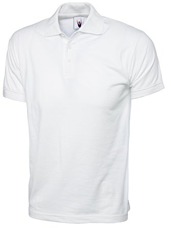 Uneek UC122 - White - XXL - 200 GSM - Jersey Polo Shirt XX Large